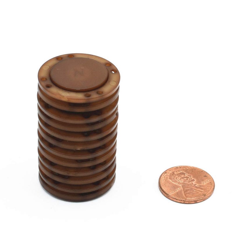 Magerial 41L Magnetic Coat Buttons 26mm/1â€ Invisible Hidden Sewing Button Nylon with Magnets Inside for Coat Jacket Suitcase Bag Windbreaker Pajamas FBM Shipment 6pcs (26mm, Brown) - Image 4